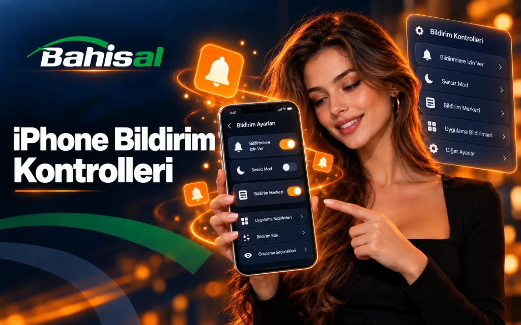 iPhone üzerinde web uygulaması bildirim ayarlarını temsil eden mobil ekran.