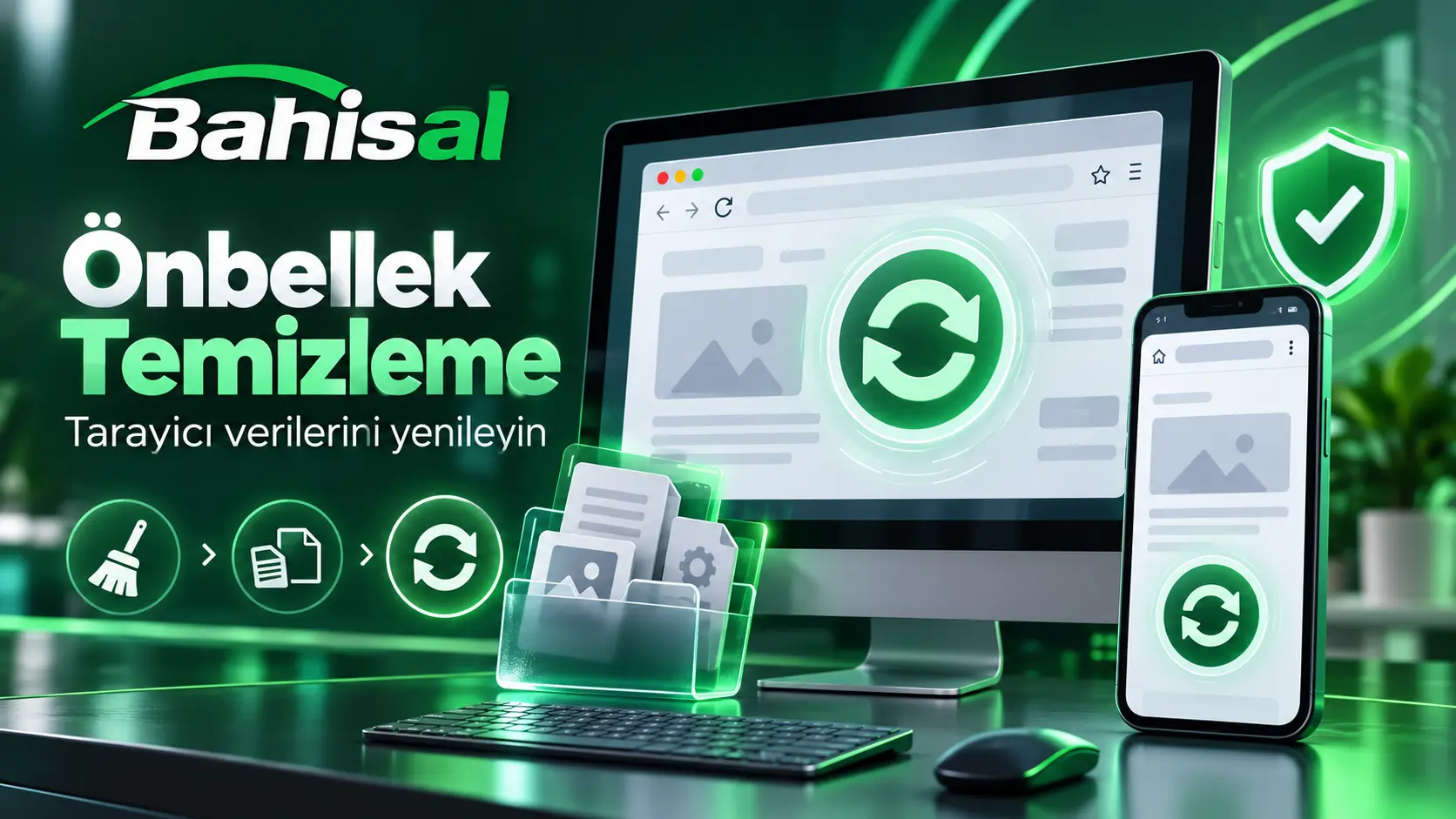 Bahisal girişinde tarayıcı önbelleği temizleme işlemi