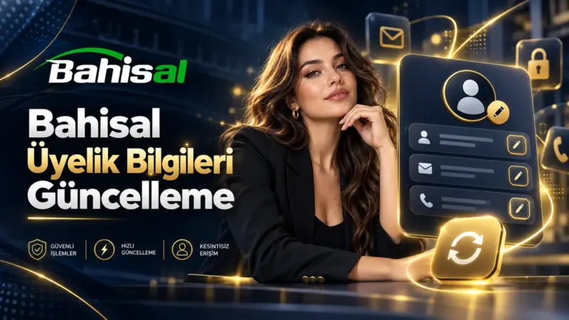 Bahisal üyelik bilgileri güncelleme konusunu temsil eden profil, e-posta ve telefon düzenleme simgeleri.