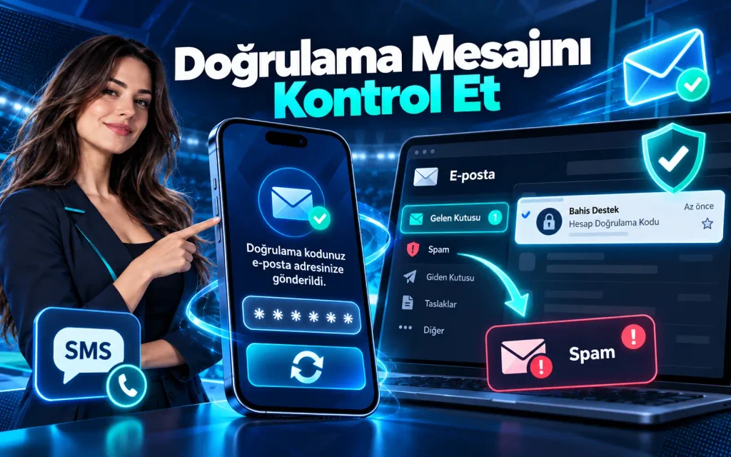 Şifre yenilemede e-posta ve SMS doğrulama mesajı kontrolleri
